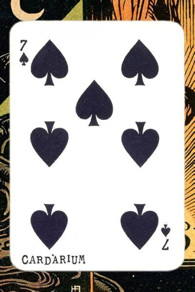 The Meaning of 7 of Spades in Cartomancy .